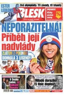 Obálka BLESK - 9.2.2022