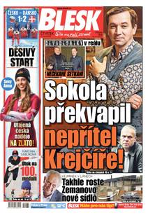 Obálka BLESK - 10.2.2022