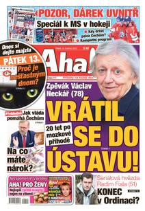 Obálka Aha! - 13.5.2022