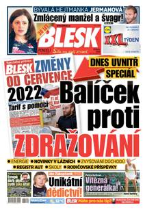 Obálka BLESK - 27.6.2022