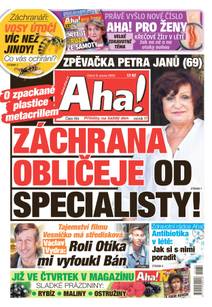 Obálka Aha! - 9.8.2022