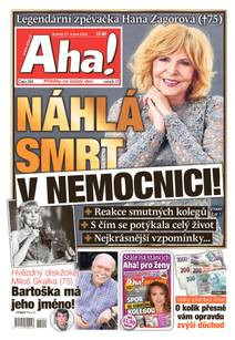 Obálka Aha! - 27.8.2022