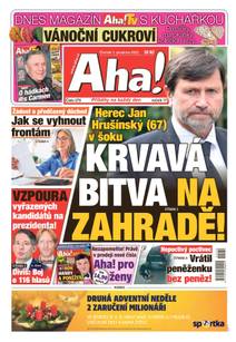 Obálka Aha! - 1.12.2022