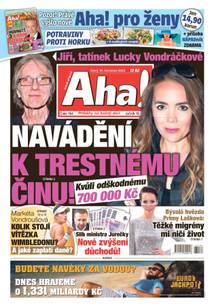 Obálka Aha! - 18.7.2023