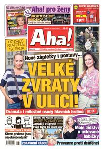 Obálka Aha! - 14.8.2023