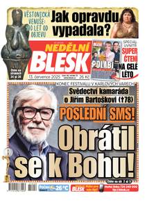 Obálka NEDĚLNÍ BLESK - 28/2025