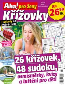 Obálka Aha! pro ženy Křížovky - 7/2025