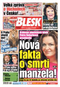 Obálka BLESK - 11.8.2025