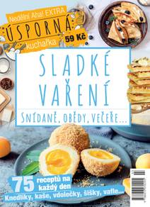 Obálka Nedělní Aha! extra č.3/2026 Úsporná kuchařka - Sladké vaření