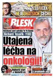 Obálka BLESK - 8.9.2026