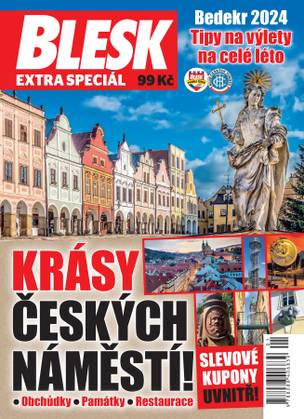 Obálka Bedekr 2024 Krásy českých náměstí!