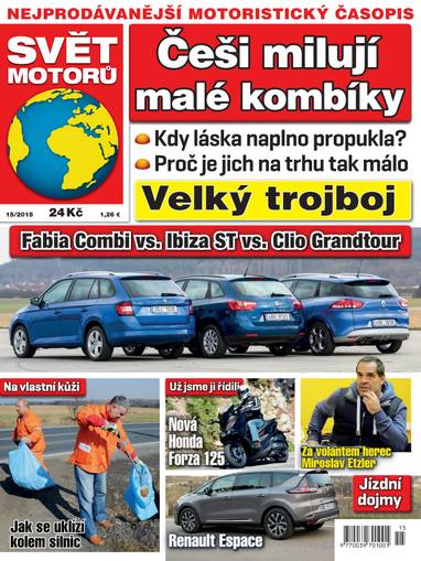 Časopis SVĚT MOTORŮ - 15/15 - CZECH NEWS CENTER a. s.