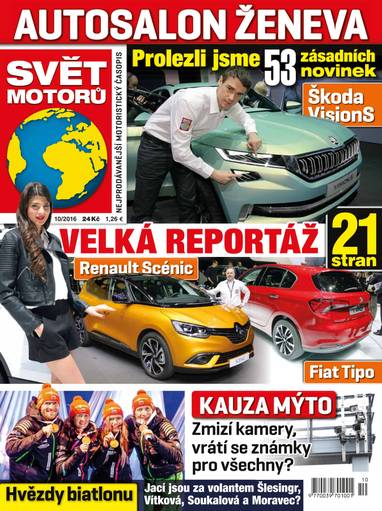 Časopis SVĚT MOTORŮ - 10/16 - CZECH NEWS CENTER a. s.