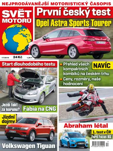 Časopis SVĚT MOTORŮ - 17/16 - CZECH NEWS CENTER a. s.