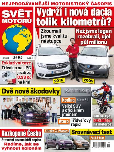 Časopis SVĚT MOTORŮ - 19/16 - CZECH NEWS CENTER a. s.