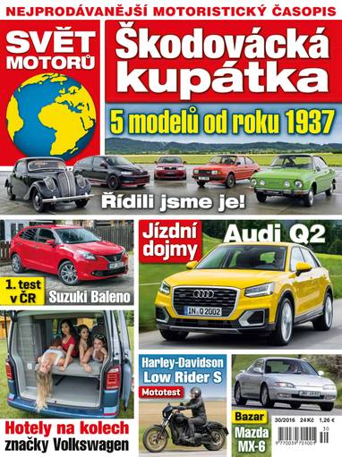 Časopis SVĚT MOTORŮ - 30/16 - CZECH NEWS CENTER a. s.