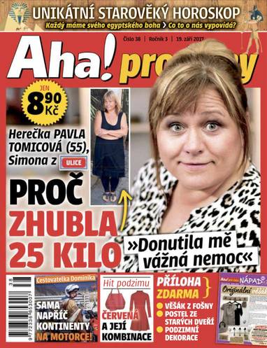 Časopis Aha! pro ženy - 38/17 - CZECH NEWS CENTER a. s.