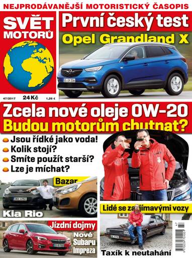Časopis SVĚT MOTORŮ - 47/17 - CZECH NEWS CENTER a. s.