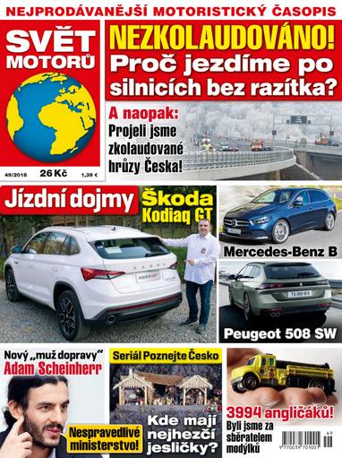 Časopis SVĚT MOTORŮ - 49/18 - CZECH NEWS CENTER a. s.