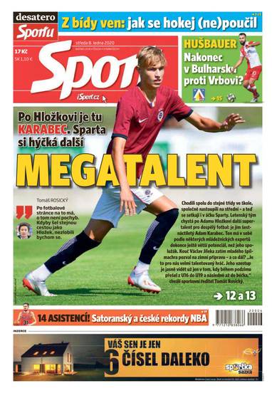 Sport - 8.1.2020 - CZECH NEWS CENTER a. s.