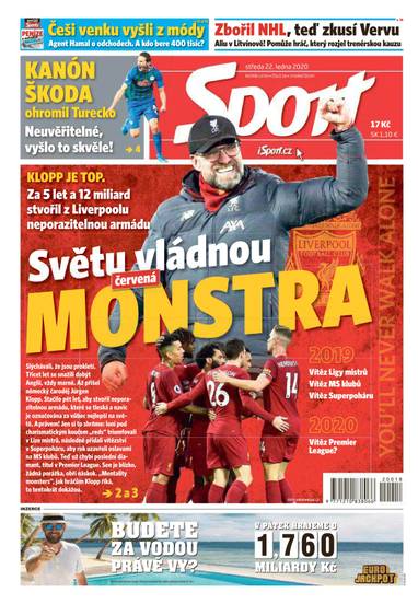Sport - 22.1.2020 - CZECH NEWS CENTER a. s.