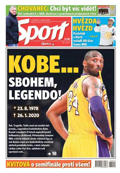 Sport - 27.1.2020 - CZECH NEWS CENTER a. s.