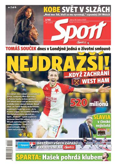 Sport - 28.1.2020 - CZECH NEWS CENTER a. s.