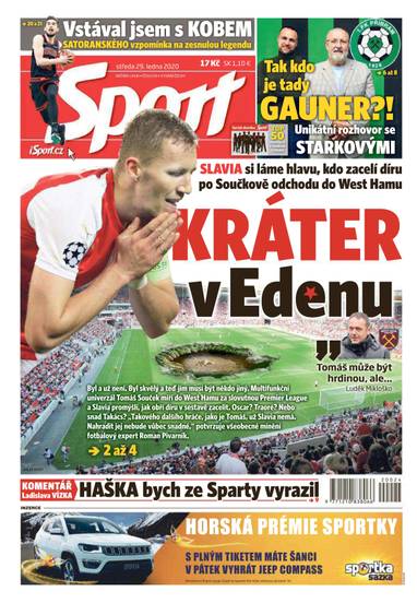 Sport - 29.1.2020 - CZECH NEWS CENTER a. s.