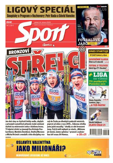 Sport - 14.2.2020 - CZECH NEWS CENTER a. s.