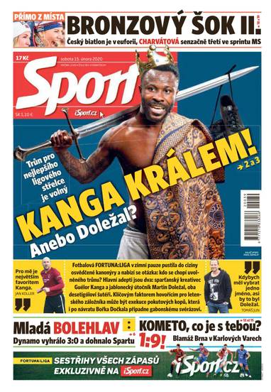 Sport - 15.2.2020 - CZECH NEWS CENTER a. s.