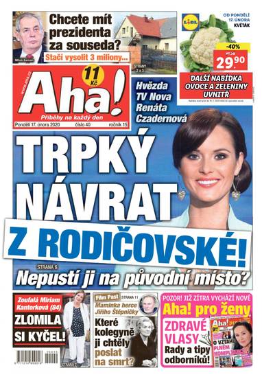 Aha! - 17.2.2020 - CZECH NEWS CENTER a. s.