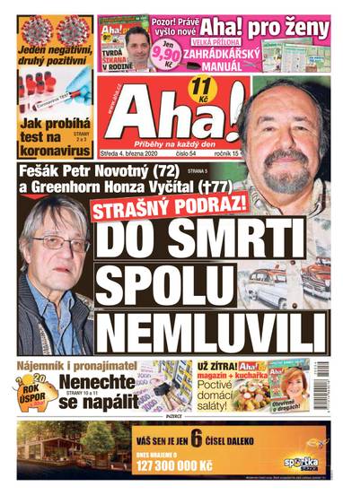 Aha! - 4.3.2020 - CZECH NEWS CENTER a. s.