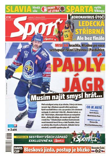 Sport - 7.3.2020 - CZECH NEWS CENTER a. s.