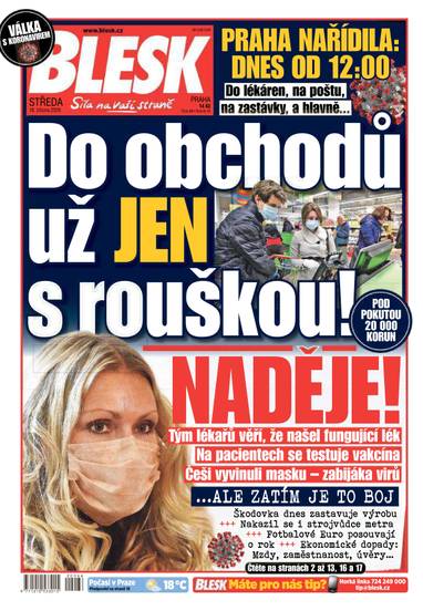 BLESK - 18.3.2020 - CZECH NEWS CENTER a. s.