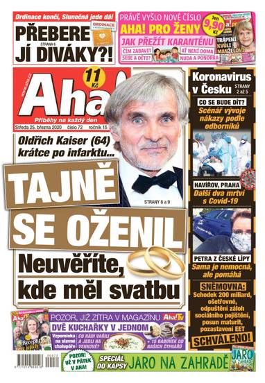 Aha! - 25.3.2020 - CZECH NEWS CENTER a. s.