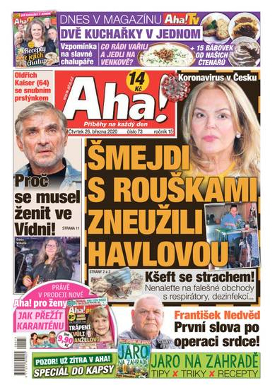 Aha! - 26.3.2020 - CZECH NEWS CENTER a. s.
