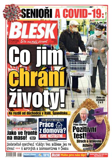 BLESK - 26.3.2020 - CZECH NEWS CENTER a. s.