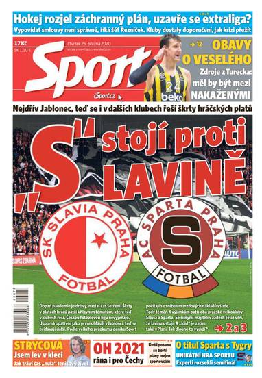 Sport - 26.3.2020 - CZECH NEWS CENTER a. s.