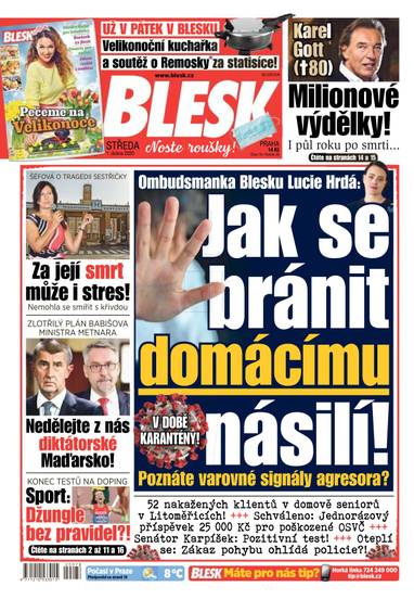 BLESK - 1.4.2020 - CZECH NEWS CENTER a. s.