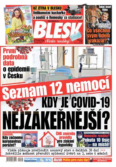 BLESK - 2.4.2020 - CZECH NEWS CENTER a. s.