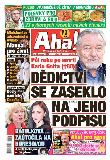 Aha! - 7.4.2020 - CZECH NEWS CENTER a. s.
