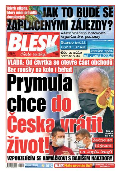 BLESK - 7.4.2020 - CZECH NEWS CENTER a. s.