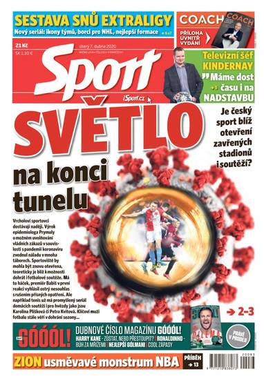 Sport - 7.4.2020 - CZECH NEWS CENTER a. s.