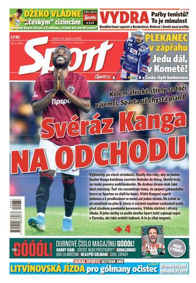 Sport - 14.4.2020 - CZECH NEWS CENTER a. s.