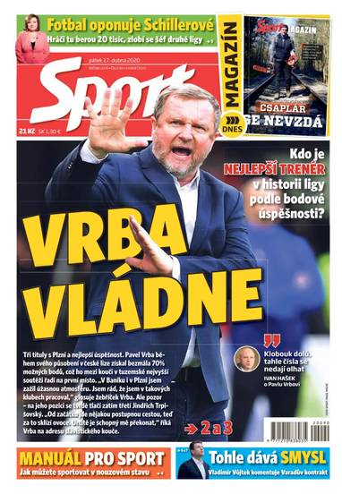 Sport - 17.4.2020 - CZECH NEWS CENTER a. s.