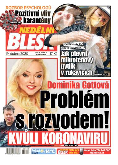 NEDĚLNÍ BLESK - 16/2020 - CZECH NEWS CENTER a. s.
