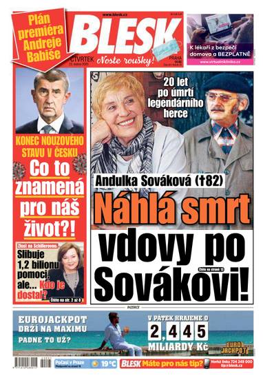 BLESK - 23.4.2020 - CZECH NEWS CENTER a. s.