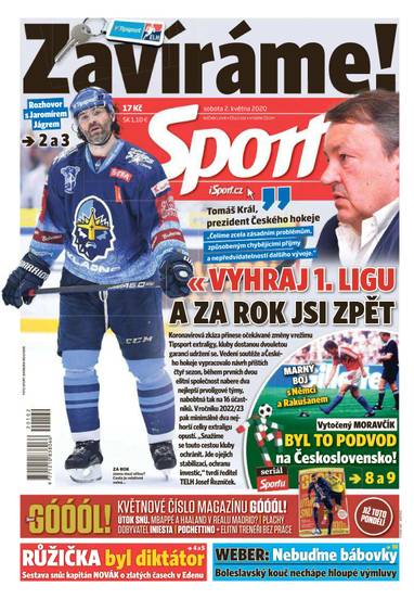 Sport - 2.5.2020 - CZECH NEWS CENTER a. s.