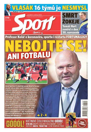 Sport - 4.5.2020 - CZECH NEWS CENTER a. s.
