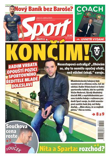 Sport - 5.5.2020 - CZECH NEWS CENTER a. s.